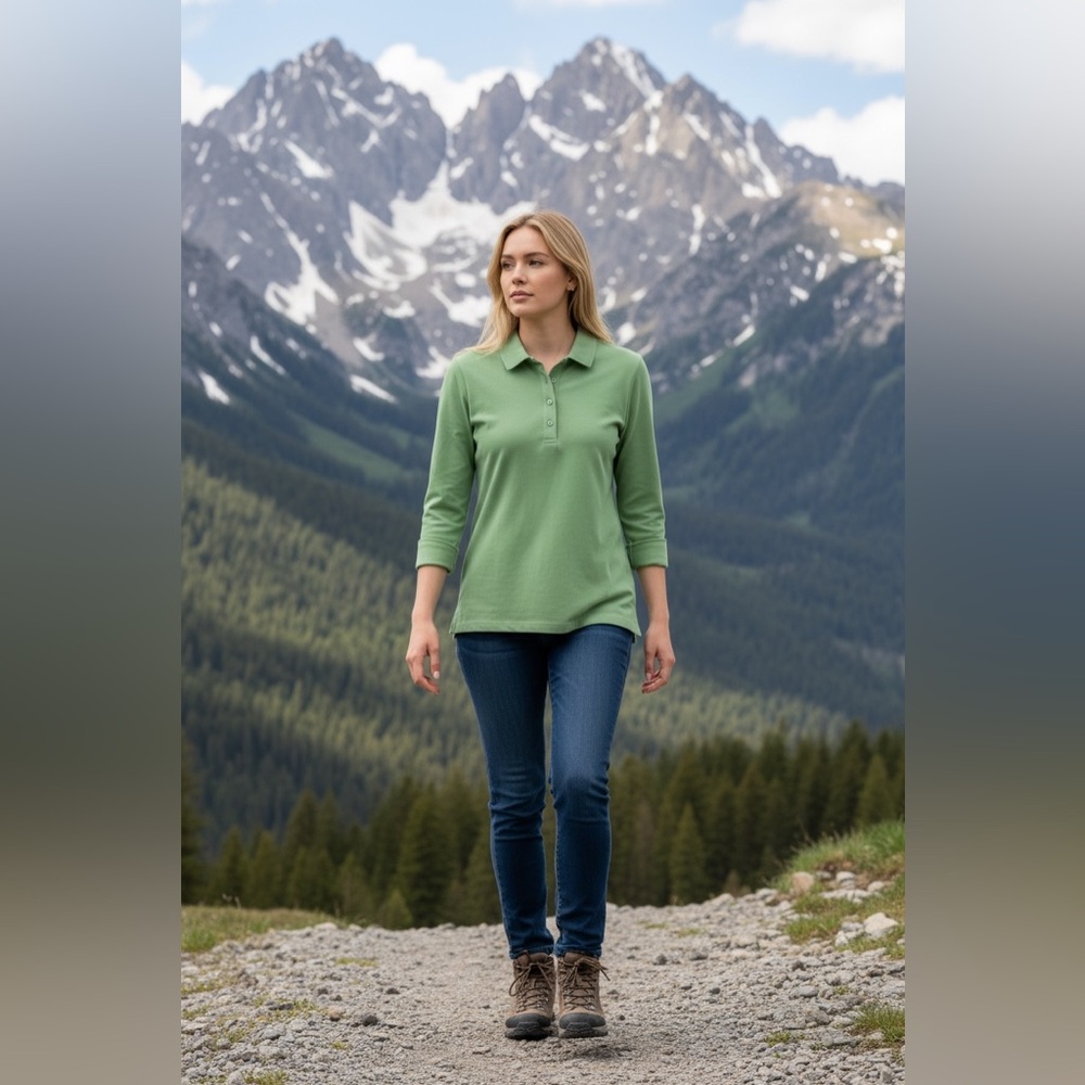 Woman Within Fresh Green Casual Shirt